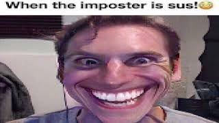 A picture of Jerma985 smiling, camptioned when the imposter is sus